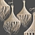 Rattan Hanging Chandelier 3D model small image 6