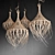 Rattan Hanging Chandelier 3D model small image 13