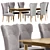 Modern Italian Dining Set 3D model small image 1