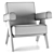 Cozy Comfort Upholstered Armchair 3D model small image 4