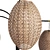 Natural Wicker Floor Lamp 3D model small image 3