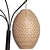 Natural Wicker Floor Lamp 3D model small image 6