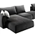 Luxury Longhi Atar Sofa: Soft Leather or Fabric Options 3D model small image 2