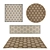 Versatile Rug Set: 8 Stunning Designs 3D model small image 1