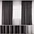 Elegant Geometric Curtains 3D model small image 1