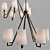 Rustic Charm Forged-Iron Chandelier 3D model small image 2