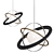 Elegant Ombre Chandelier 3D model small image 1