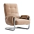 Italian 1970s Brown Mohair Lounge Chairs 3D model small image 1