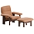 Modern Comfort: Brasilia Lounge Chair & Ottoman 3D model small image 7