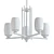 Elegant Chrome LED Chandelier 3D model small image 2