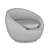 Barrel Celer Swivel Chair: Sleek and Stylish 3D model small image 4