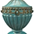 Vintage Gold Patina Vase 3D model small image 2