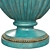 Vintage Gold Patina Vase 3D model small image 5