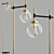 Elegant Glass Globe Floor Lamp 3D model small image 2