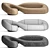 Natuzzi Infinito Modern X-Form Sofa 3D model small image 3