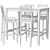 EKEDALEN Bar Set: Dark Brown/ Light Gray, 4 Chairs 3D model small image 4