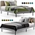 Modern Upholstered Twin Bed: IKEA SLATTUM 3D model small image 1