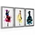 Dancing Girls Wall Art Set 3D model small image 4