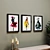 Dancing Girls Wall Art Set 3D model small image 7