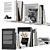 Book Collection Set with Separate Objects 3D model small image 5