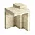 Chic Travertine Accent Table: Modern Minimalism 3D model small image 6