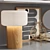 Elegant Decor Set: Oscar Table Lamp & Flare Candle Sticks 3D model small image 4