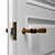 Classic Panelled Door with Brass Hardware 3D model small image 4