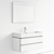 D-Neo Vanity Set: Modern-Design Wall-Mounted Unit 3D model small image 5