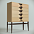 Handcrafted Twist Jewelry Cabinet - Exquisite Storage Solution 3D model small image 1