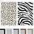 Sleek Frame Set: Leopard & Zebra Prints 3D model small image 1