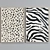 Sleek Frame Set: Leopard & Zebra Prints 3D model small image 3