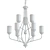 Luxurious Cardinal 9-Light Chandelier 3D model small image 2