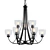 Ashton 9-Light 31" Bronze Chandelier 3D model small image 1