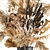 Elegant Dried Floral Bouquet 3D model small image 4