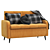 Modern Flared Arm Sofa v2 3D model small image 1