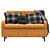 Modern Flared Arm Sofa v2 3D model small image 2