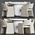 Sleek Dining Set for Stylish Interiors 3D model small image 1