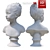 Bronyard's 358 Plaster Bust 3D model small image 2