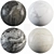 Luxury Marble Collection: Delicate Cream, Fantasy Gray, Orobico, Calacatta White 3D model small image 1