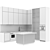 Versatile Kitchen Modern39: Resizable for Every Project! 3D model small image 6