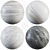 Luxury Marble Collection: Calacatta Gold, Fantasy Gray, Eramosa Ice, Bianco Carrara 3D model small image 1