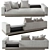 Luxury Minotti Connery Sofa 3D model small image 1