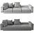 Luxury Minotti Connery Sofa 3D model small image 3