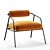 Dover Rust Velvet Accent Chair 3D model small image 1