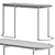 Sleek Blink Console Table 3D model small image 2
