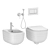 Elegant Cielo Era Wall Hung WC/Bidet 3D model small image 7