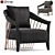 Sophisticated Longhi Dorothy Armchair 3D model small image 1