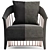 Sophisticated Longhi Dorothy Armchair 3D model small image 4