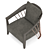 Sophisticated Longhi Dorothy Armchair 3D model small image 5