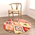 Versatile Set of 8 Rugs: No 367 3D model small image 3